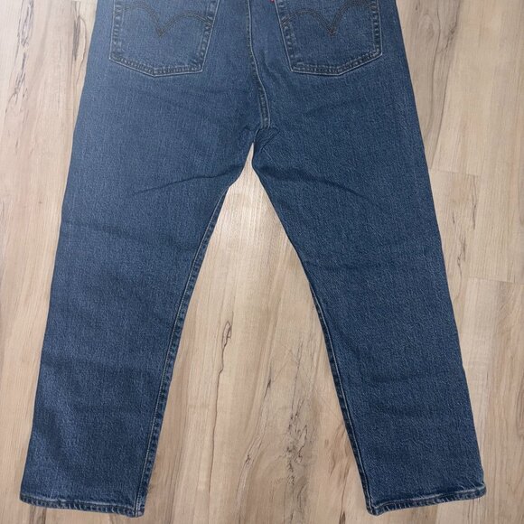 Levi Strauss Medium Wash Button Fly Wedgie Straight Jeans W 29 - Picture 5 of 9